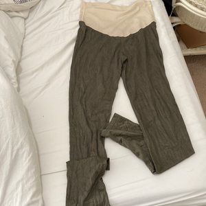 Pinkblush maternity suede leggings